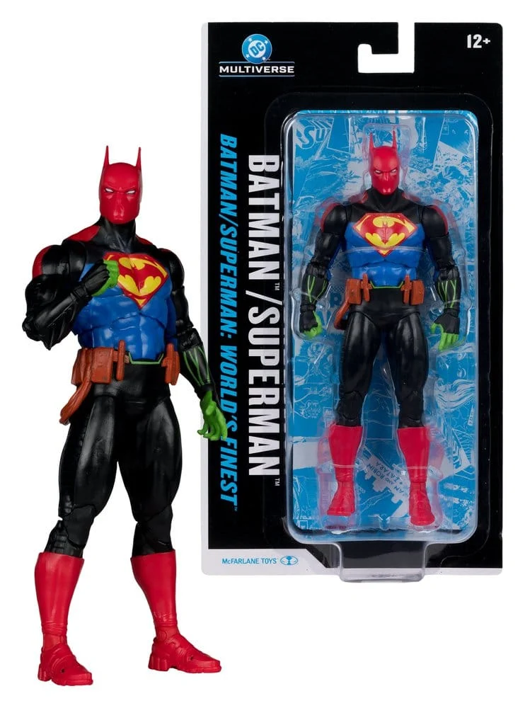 DC Multiverse Actionfigur Batman/Superman Fusion (World's Finest) 18 cm