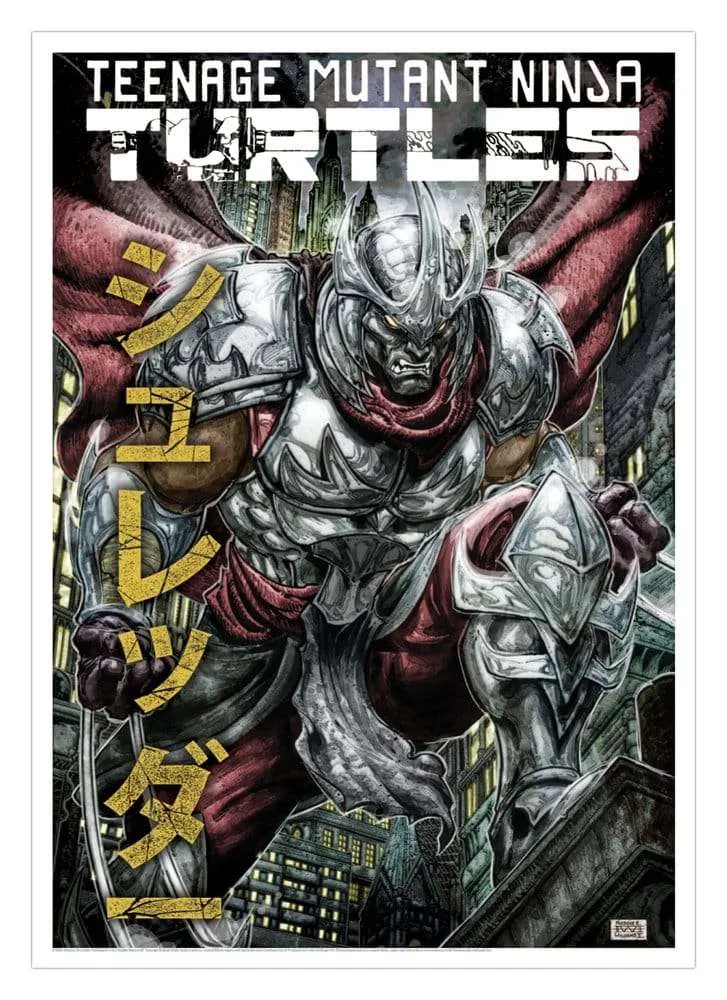 Teenage Mutant Ninja Turtles konsttryck Shredder Limited Edition 42 x 30 cm