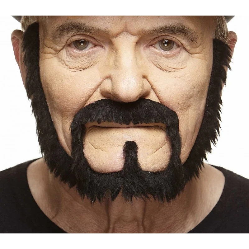 Mustasch med skägg, captain svart