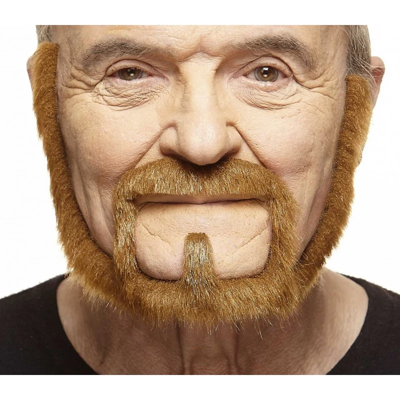 Mustasch med skägg, captain kastanj