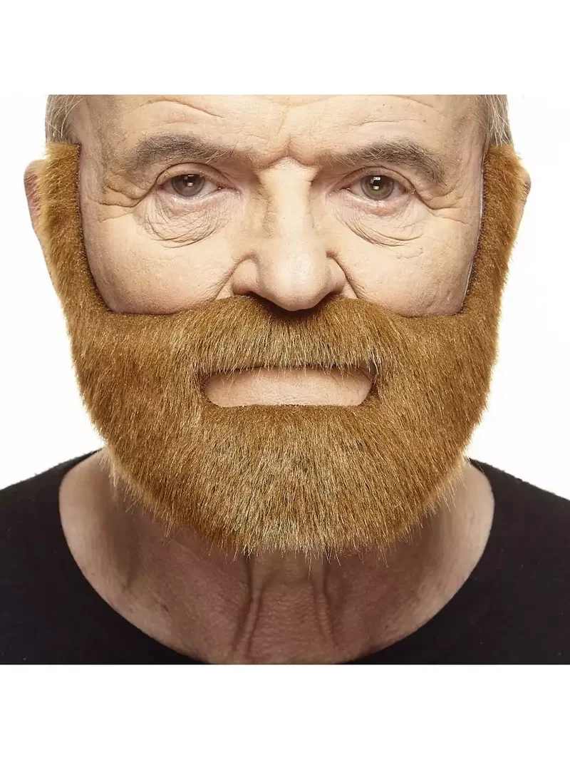 Mustasch med skägg, fisherman kastanj