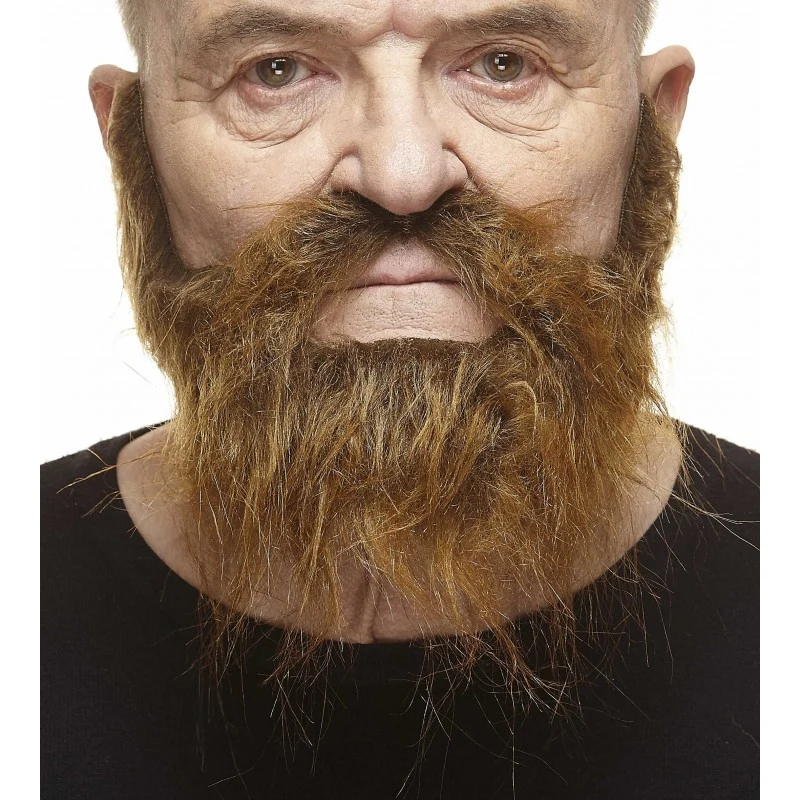 Mustasch med skägg, piomeer brun