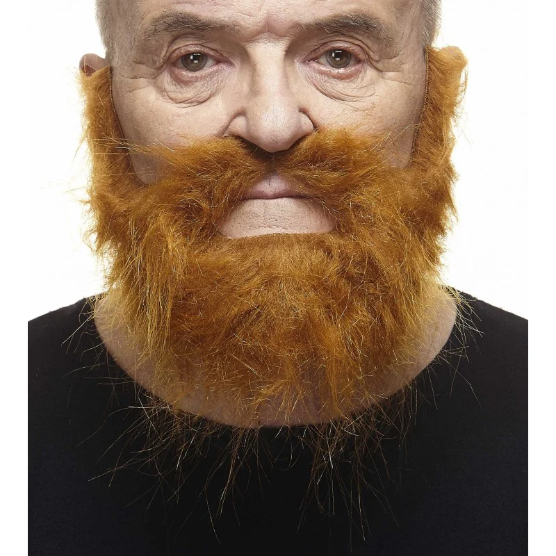 Mustasch med skägg, piomeer röd