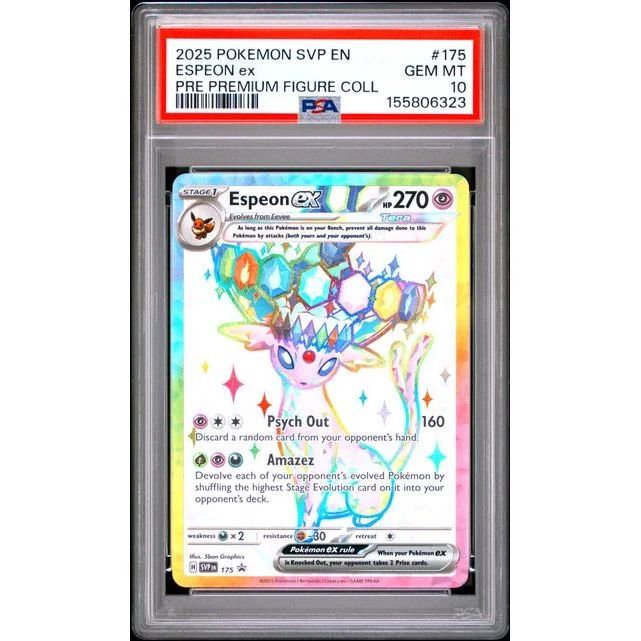 Pokémon TCG: Espeon Ex #175 PSA 10 - Scarlet & Violet Promo