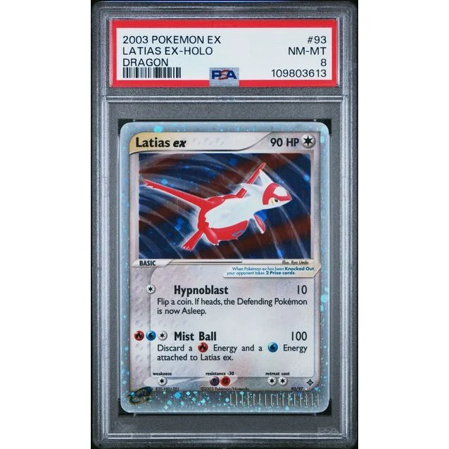 Pokémon TCG: Latias Ex Holo #93 PSA 8 - Dragon