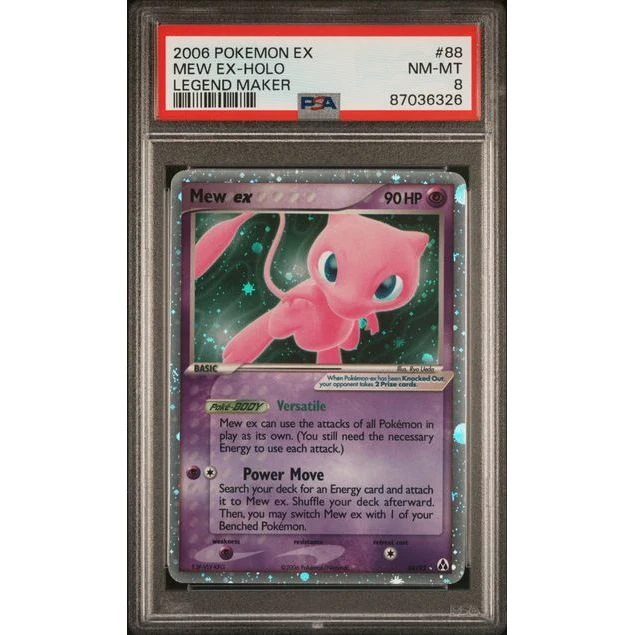 Pokémon TCG: Mew Ex #88 PSA 8 - Legend Maker