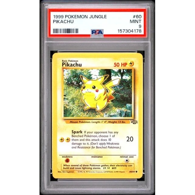 Pokémon TCG: Pikachu #60 PSA 9 - Jungle