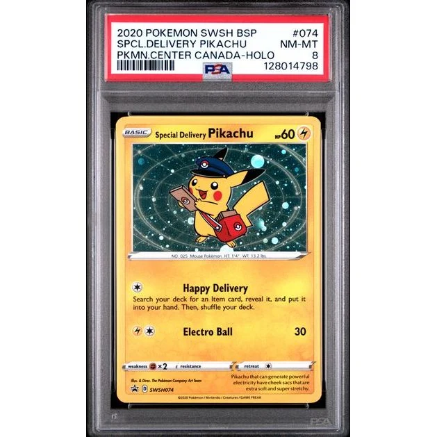 Pokémon TCG: Special Delivery Pikachu #074 PSA 8