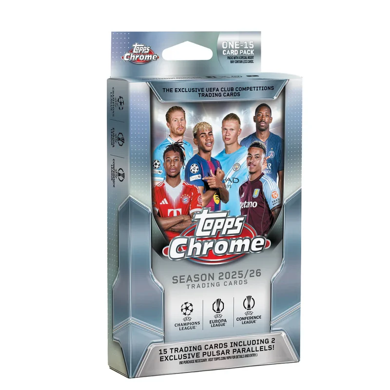 Topps Chrome Uefa Club Competitions 2025/26 Hanger Box