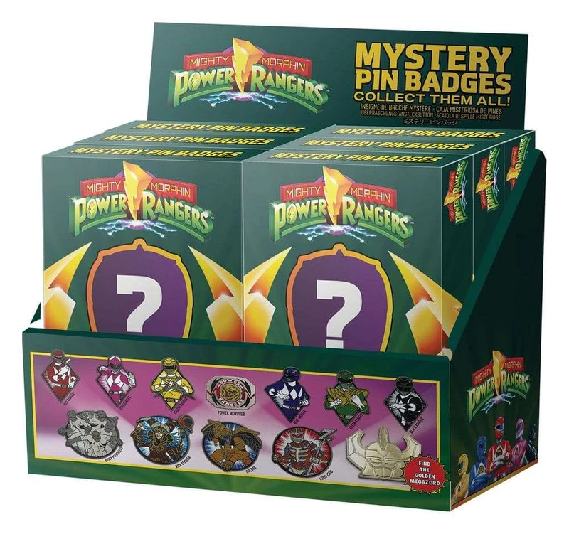 Power Rangers Mystery Pin Badges Blind Box Display (12)