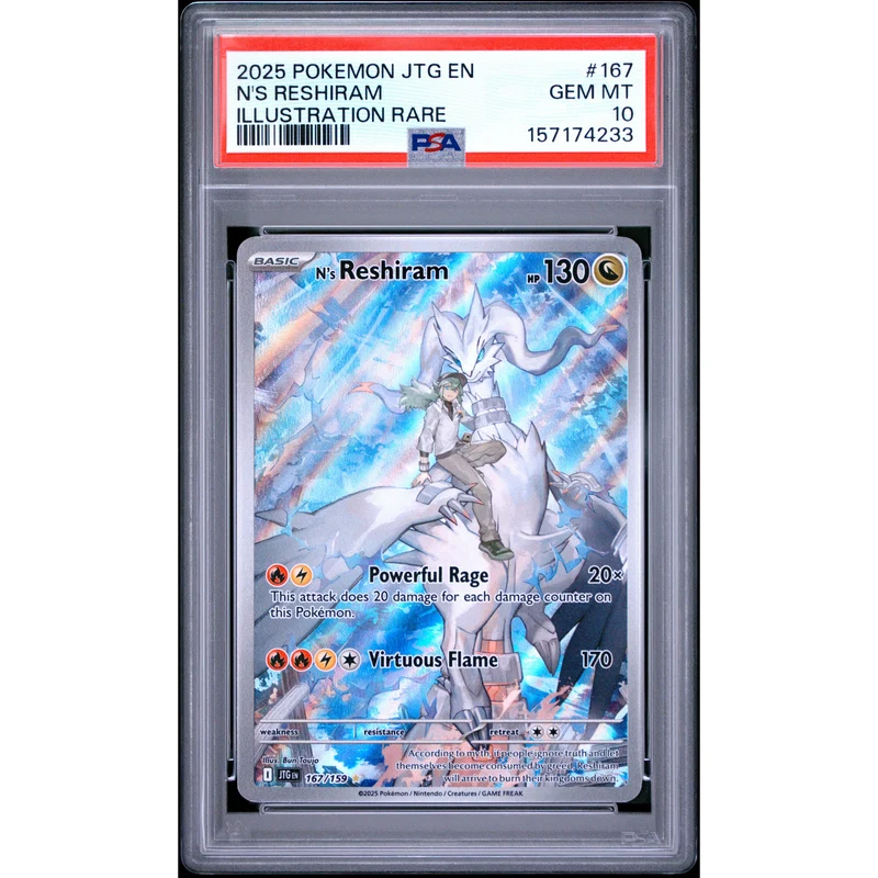 Pokémon TCG: N's Reshiram #167 PSA 10 - Journey Together