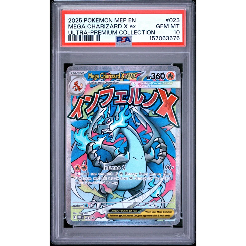 Pokémon TCG: Mega Charizard X Ex #023 PSA 10 - Mega Evolution Promo