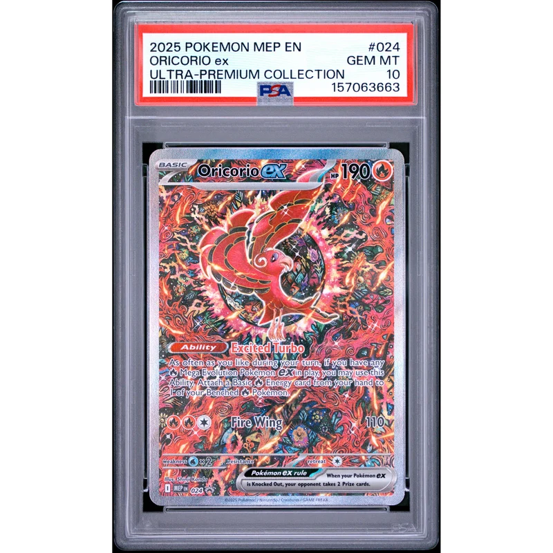 Pokémon TCG: Oricorio Ex #024 PSA 10 - Mega Evolution Promo