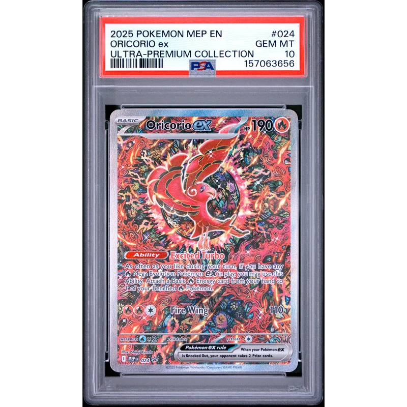 Pokémon TCG: Oricorio Ex #024 PSA 10 - Mega Evolution Promo