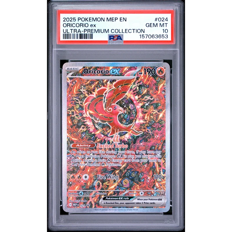 Pokémon TCG: Oricorio Ex #024 PSA 10 - Mega Evolution Promo