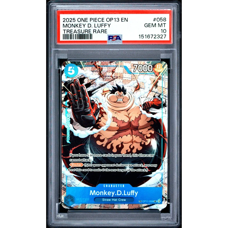 One Piece TCG: Monkey D. Luffy #058 PSA 10