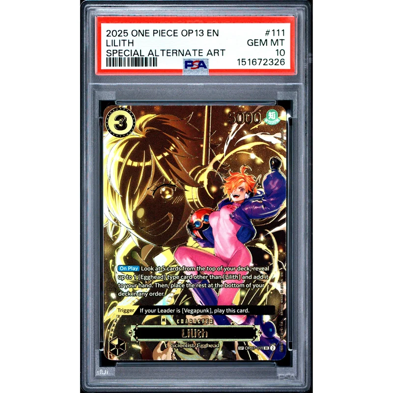 One Piece TCG: Lilith #111 PSA 10