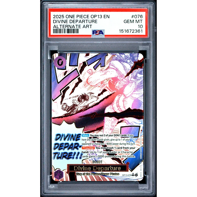 One Piece TCG: Divine Departure #076 PSA 10