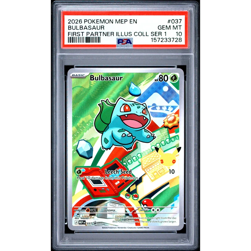 Pokémon TCG: Bulbasaur #037 PSA 10
