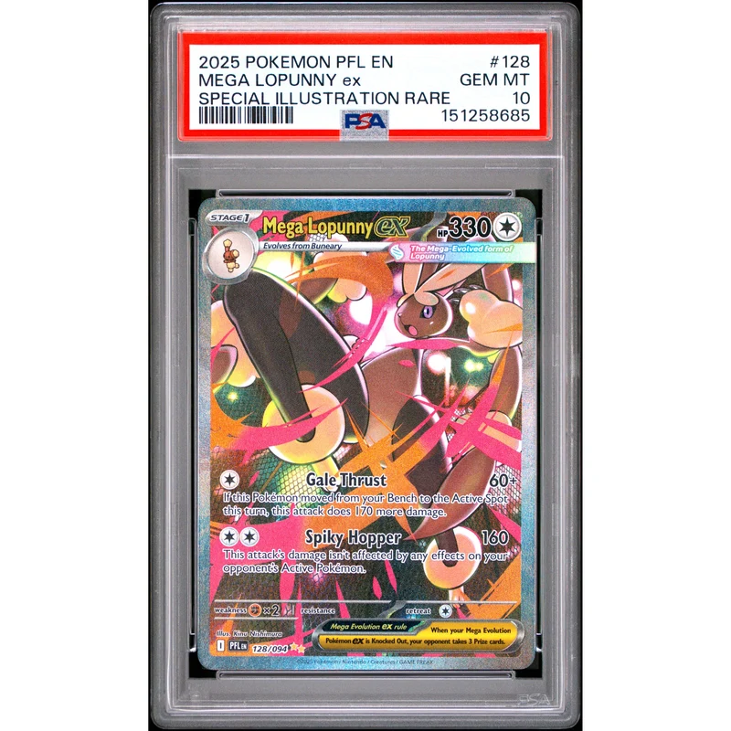 Pokémon TCG: Mega Lopunny Ex #128 PSA 10