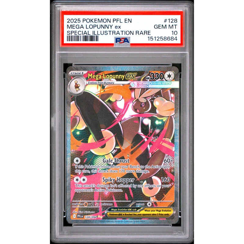 Pokémon TCG: Mega Lopunny Ex #128 PSA 10
