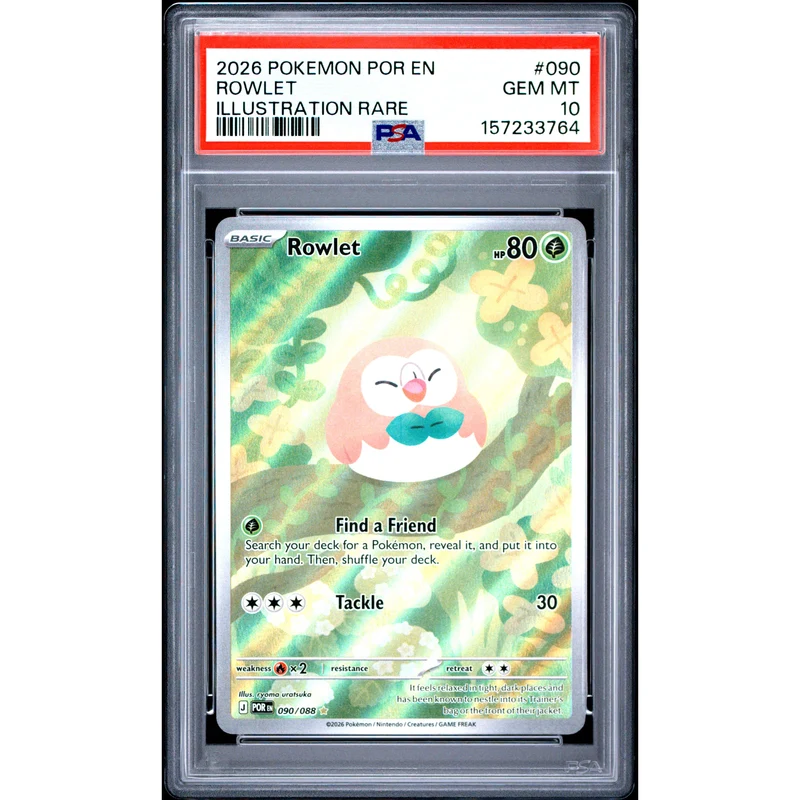 Pokémon TCG: Rowlet #090 PSA 10
