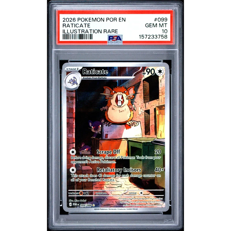 Pokémon TCG: Raticate #099 PSA 10