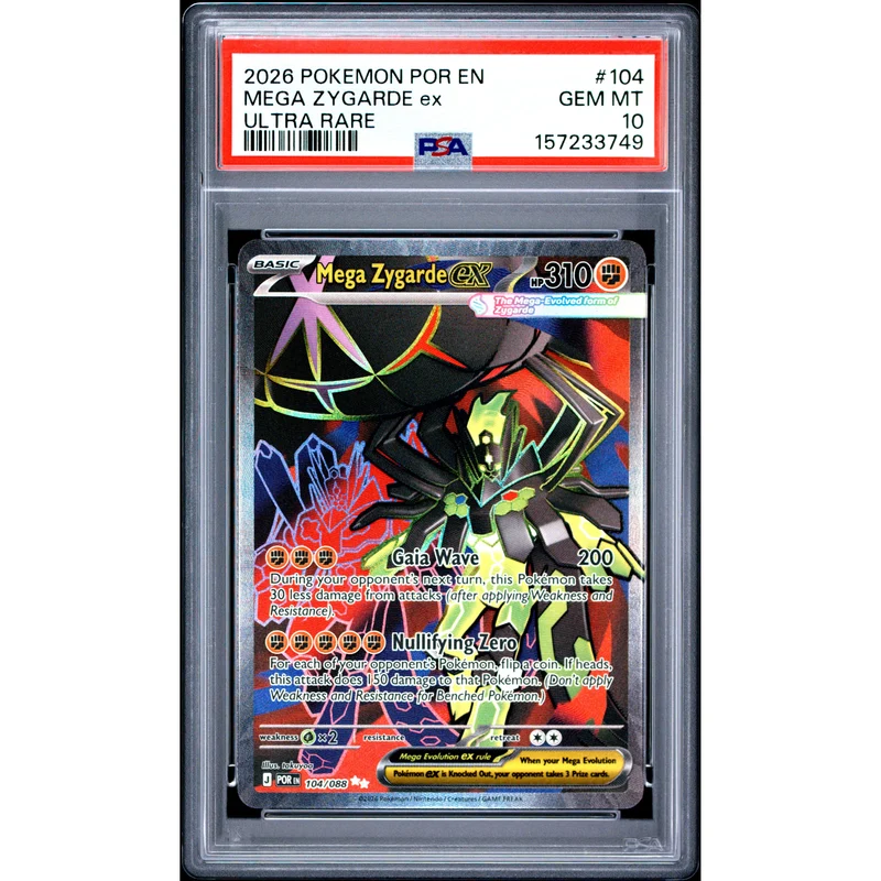 Pokémon TCG: Mega Zygarde Ex #104 PSA 10