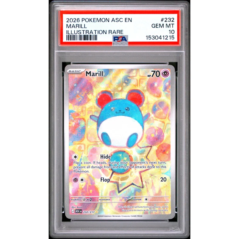 Pokémon TCG: Marill #232 PSA 10