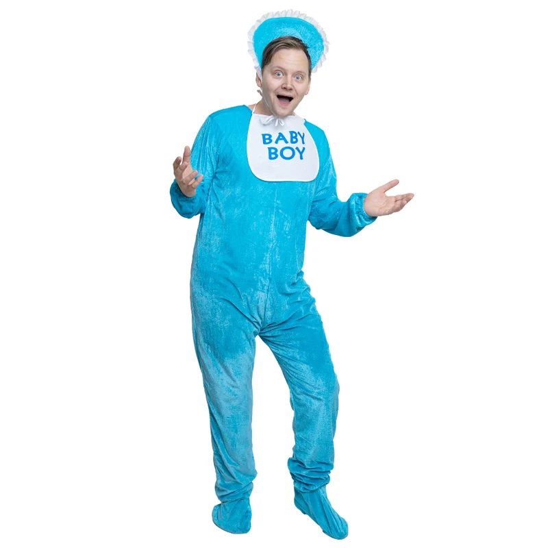 Dräkt, bebis blå L/XL