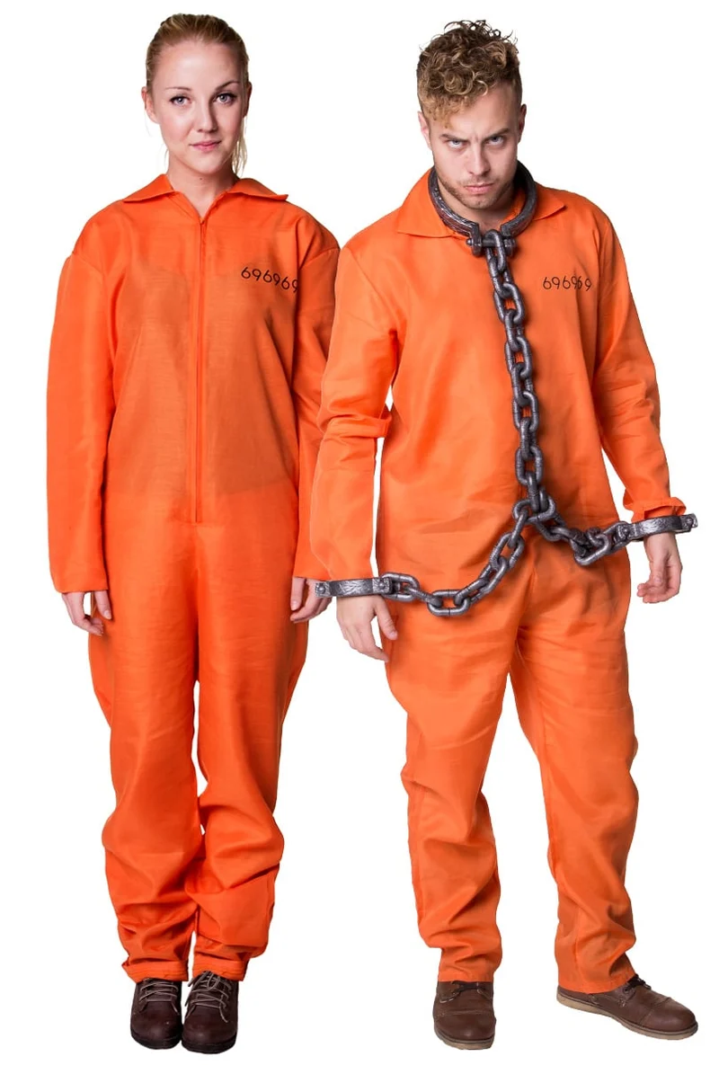 Fångdräkt, orange S/M