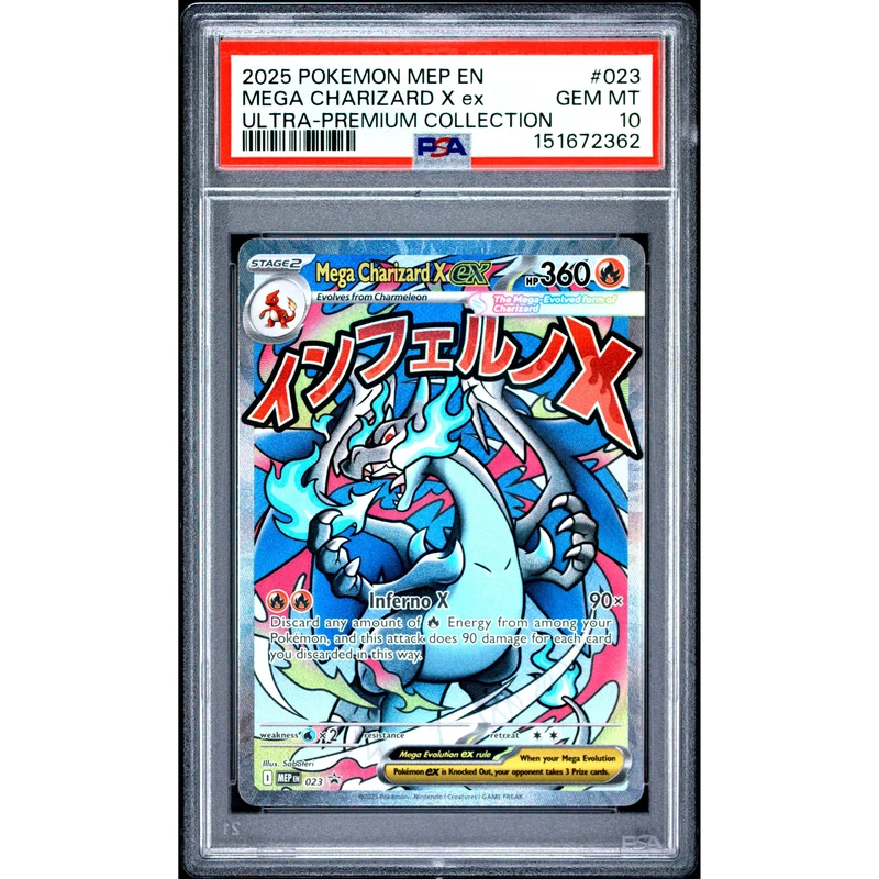 Pokémon TCG: Mega Charizard X Ex #023 PSA 10