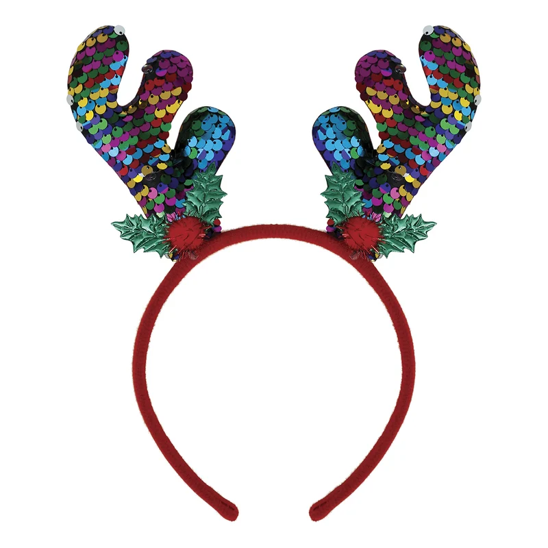 Juldiadem, renhorn multicolor
