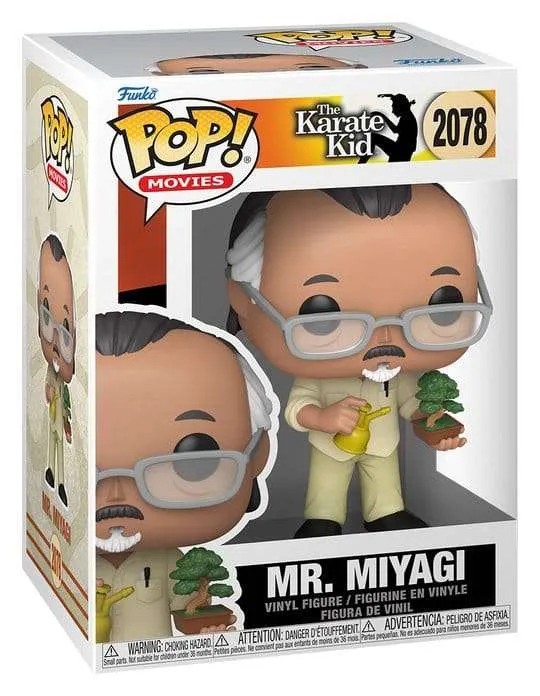 Karate Kid POP! Movies Vinylfigur Mr. Miyagi w/BT 9 cm