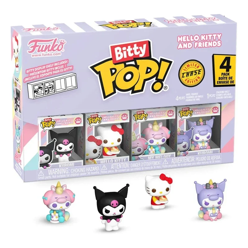 Hello Kitty och Vänner Bitty POP! Figur 4-Pack Serie 3 2 cm