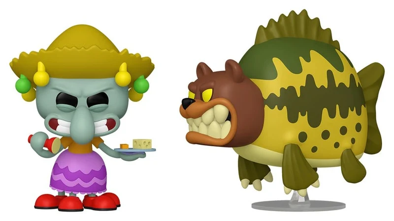 Svampbob POP! Animation Figur Squidward & Sea Bear 9 cm