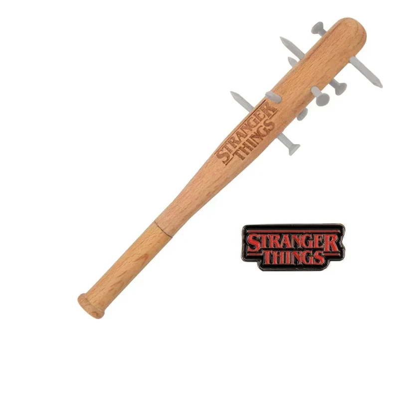 Stranger Things Spiked Bat Pen & Stranger Things Pin - Samlarobjekt