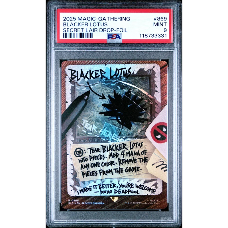Magic the Gathering: Blacker Lotus #0869 PSA 9