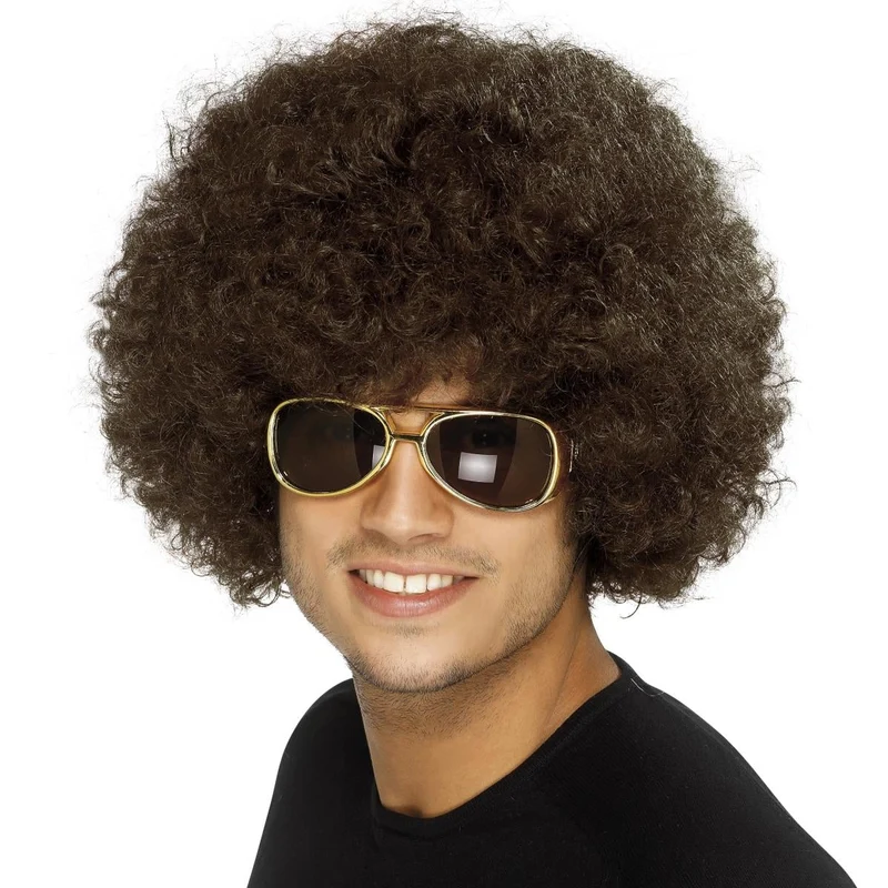 Peruk, 70-tal funky disco brun