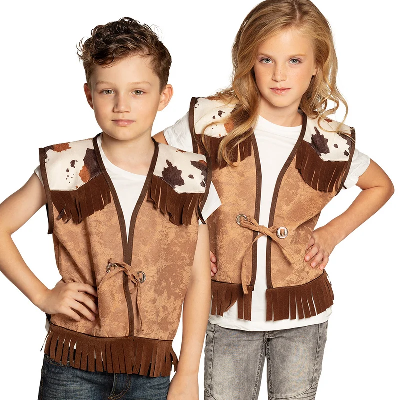Cowboyväst barn, vilda västern 7-9 år