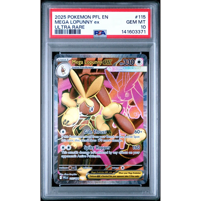 Pokémon TCG: Mega Lopunny Ex #115 PSA 10