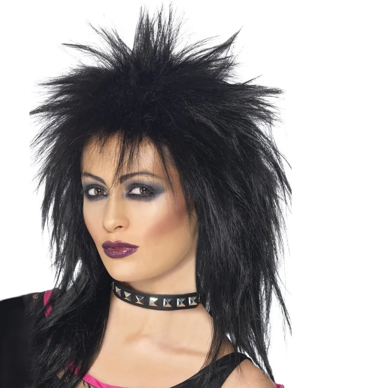 Peruk, 80-tal rock diva svart