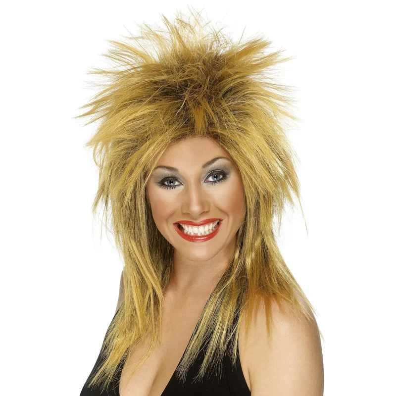 Peruk, 80-tal rock diva brun