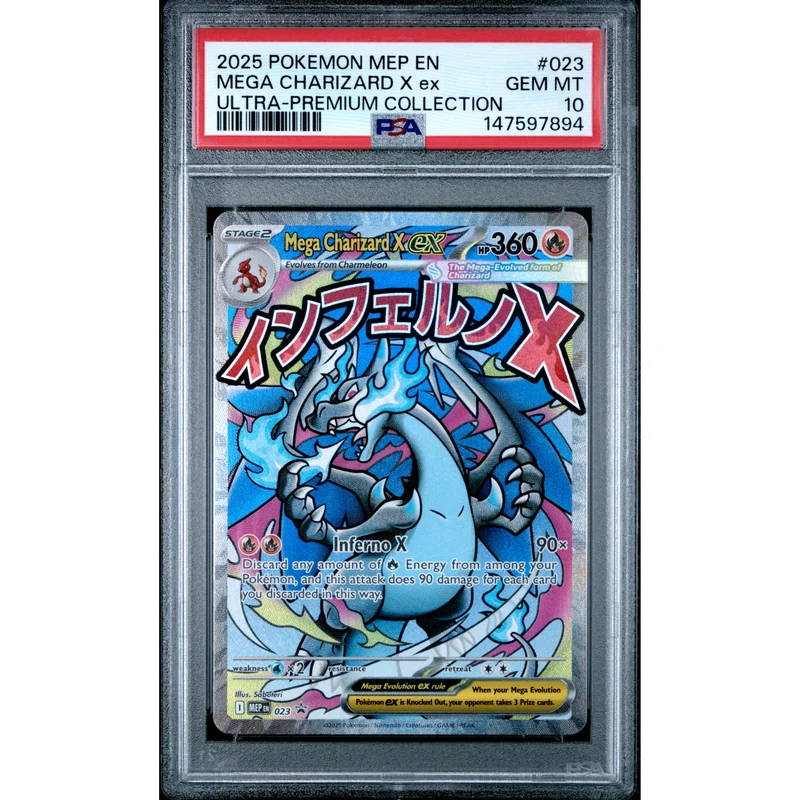 Pokémon TCG: Mega Charizard X Ex #023 PSA 10 - Mega Evolution Promo