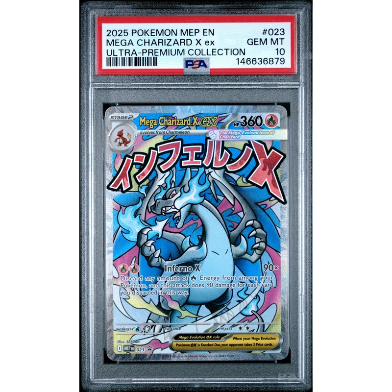 Pokémon TCG: Mega Charizard X Ex #023 PSA 10 - Mega Evolution Promo