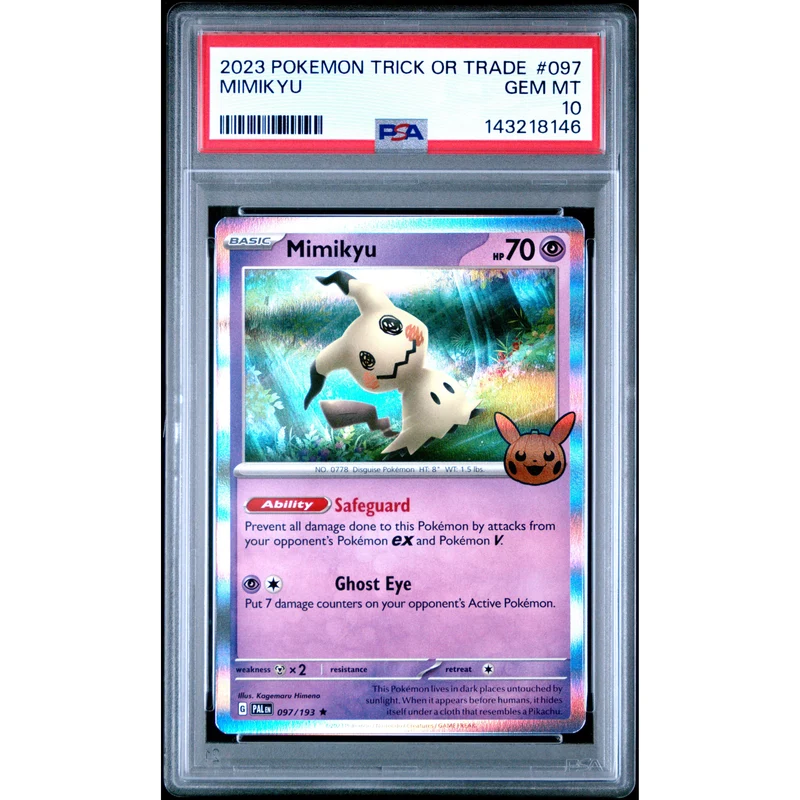 Pokémon TCG: Mimikyu #097 PSA 10 - Trick or Trade
