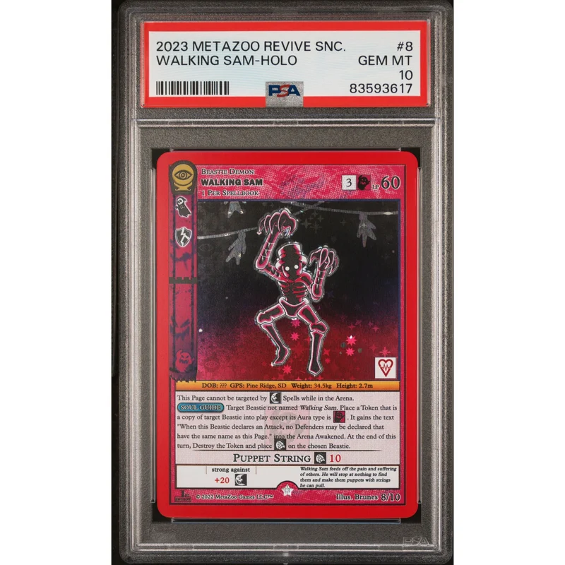 Meta Zoo TCG: Walking Sam #8 PSA 10 Holo