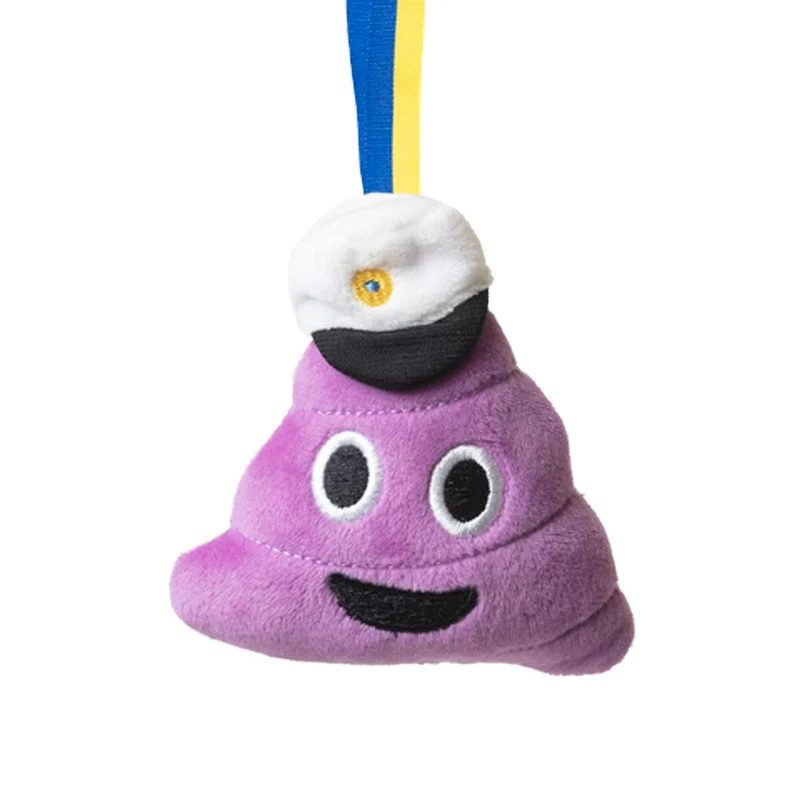 Studenthänge, emoji bajs lila 8 cm