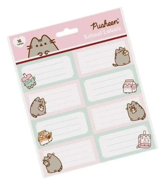 Pusheen Skoletiketter Sips