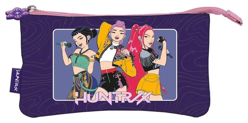 KPop Demon Hunters Hunter/X pennfodral med tre fack – display med 6